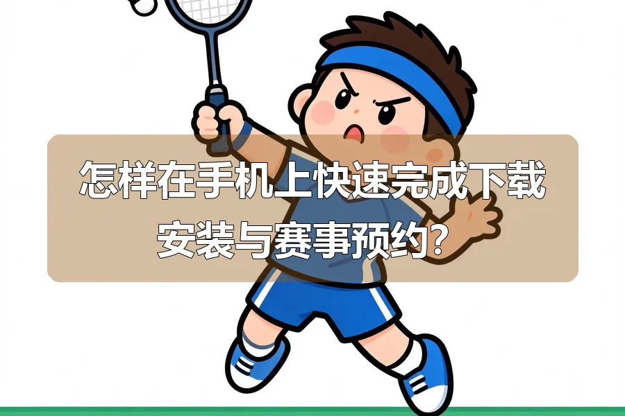 怎样在手机上快速完成下载安装与赛事预约？